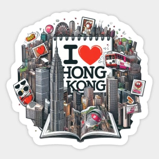 I Love Hong Kong Sticker